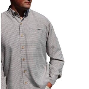 Mojo Mr. Big Sport Check Long Sleeve UPF 30 Button Down Shirt S
